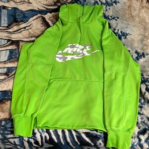 Green Nike hoodie